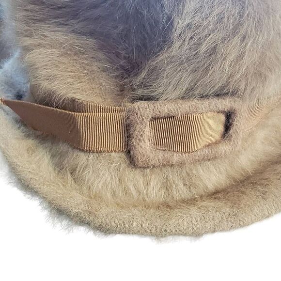 Vintage Kangol Furgora Joanna Rabbit Fur Bucket Hat One Size Made In England - Picture 4 of 7